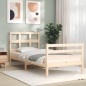 vidaXL Massivholzbett mit Kopfteil 100x200 cm vidaXL Massivholzbett mit Kopfteil 100x200 cm