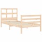 vidaXL Massivholzbett mit Kopfteil 100x200 cm vidaXL Massivholzbett mit Kopfteil 100x200 cm