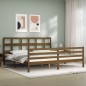 vidaXL Massivholzbett mit Kopfteil Honigbraun 200x200 cm vidaXL Massivholzbett mit Kopfteil Honigbraun 200x200 cm