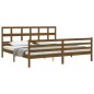 vidaXL Massivholzbett mit Kopfteil Honigbraun 200x200 cm vidaXL Massivholzbett mit Kopfteil Honigbraun 200x200 cm