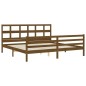 vidaXL Massivholzbett mit Kopfteil Honigbraun 200x200 cm vidaXL Massivholzbett mit Kopfteil Honigbraun 200x200 cm
