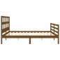 vidaXL Massivholzbett mit Kopfteil Honigbraun 200x200 cm vidaXL Massivholzbett mit Kopfteil Honigbraun 200x200 cm
