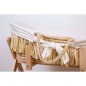 CHILDHOME Moseskorb Raffiabast mit Matratze und Bezug Cremeweiß CHILDHOME Moseskorb Raffiabast mit Matratze und Bezug Cremeweiß