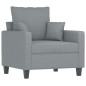 vidaXL Sessel Hellgrau 60 cm Stoff vidaXL Sessel Hellgrau 60 cm Stoff