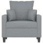 vidaXL Sessel Hellgrau 60 cm Stoff vidaXL Sessel Hellgrau 60 cm Stoff