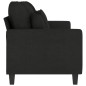 vidaXL 3-Sitzer-Sofa Schwarz 180 cm Stoff vidaXL 3-Sitzer-Sofa Schwarz 180 cm Stoff
