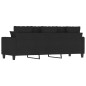 vidaXL 3-Sitzer-Sofa Schwarz 180 cm Stoff vidaXL 3-Sitzer-Sofa Schwarz 180 cm Stoff