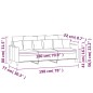vidaXL 3-Sitzer-Sofa Schwarz 180 cm Stoff vidaXL 3-Sitzer-Sofa Schwarz 180 cm Stoff