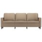 vidaXL 3-Sitzer-Sofa Cappuccino-Braun 180 cm Kunstleder vidaXL 3-Sitzer-Sofa Cappuccino-Braun 180 cm Kunstleder