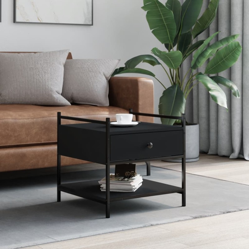 vidaXL Couchtisch Schwarz 50x50x50 cm Holzwerkstoff vidaXL Couchtisch Schwarz 50x50x50 cm Holzwerkstoff