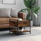 vidaXL Couchtisch Räuchereiche 50x50x50 cm Holzwerkstoff vidaXL Couchtisch Räuchereiche 50x50x50 cm Holzwerkstoff