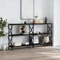 vidaXL Konsolentisch Schwarz 200x28x80,5 cm Holzwerkstoff vidaXL Konsolentisch Schwarz 200x28x80,5 cm Holzwerkstoff