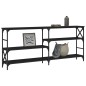 vidaXL Konsolentisch Schwarz 180x29x76,5 cm Holzwerkstoff vidaXL Konsolentisch Schwarz 180x29x76,5 cm Holzwerkstoff