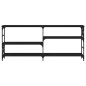 vidaXL Konsolentisch Schwarz 180x29x76,5 cm Holzwerkstoff vidaXL Konsolentisch Schwarz 180x29x76,5 cm Holzwerkstoff