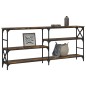 vidaXL Konsolentisch Räuchereiche 180x29x76,5 cm Holzwerkstoff vidaXL Konsolentisch Räuchereiche 180x29x76,5 cm Holzwerkstoff