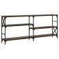 vidaXL Konsolentisch Räuchereiche 180x29x76,5 cm Holzwerkstoff vidaXL Konsolentisch Räuchereiche 180x29x76,5 cm Holzwerkstoff