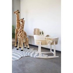 CHILDHOME Moseskorb mit Matratze und Bezug Natur Cremeweiß