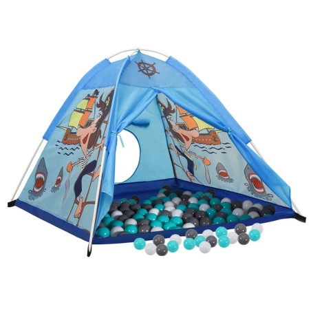 vidaXL Spielzelt mit 250 Bällen Blau 120x120x90 cm