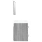 vidaXL Waschbeckenschrank mit Einbaubecken Grau Sonoma Holzwerkstoff vidaXL Waschbeckenschrank mit Einbaubecken Grau Sonoma Holzwerkstoff
