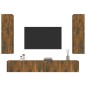 vidaXL 4-tlg. TV-Schrank-Set Räuchereiche Holzwerkstoff vidaXL 4-tlg. TV-Schrank-Set Räuchereiche Holzwerkstoff
