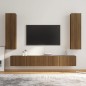 vidaXL 4-tlg. TV-Schrank-Set Braun Eichen-Optik Holzwerkstoff vidaXL 4-tlg. TV-Schrank-Set Braun Eichen-Optik Holzwerkstoff