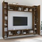 vidaXL 8-tlg. TV-Schrank-Set Braun Eichen-Optik Holzwerkstoff vidaXL 8-tlg. TV-Schrank-Set Braun Eichen-Optik Holzwerkstoff