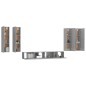 vidaXL 6-tlg. TV-Schrank-Set Grau Sonoma Holzwerkstoff vidaXL 6-tlg. TV-Schrank-Set Grau Sonoma Holzwerkstoff