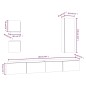 vidaXL 5-tlg. TV-Schrank-Set Grau Sonoma Holzwerkstoff vidaXL 5-tlg. TV-Schrank-Set Grau Sonoma Holzwerkstoff