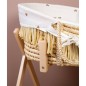 CHILDHOME Moseskorb Raffiabast mit Matratze und Bezug Herzen-Muster CHILDHOME Moseskorb Raffiabast mit Matratze und Bezug Herzen-Muster