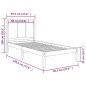 vidaXL Massivholzbett Kiefer 90x190 cm vidaXL Massivholzbett Kiefer 90x190 cm