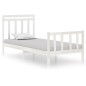 vidaXL Massivholzbett Weiß 90x190 cm vidaXL Massivholzbett Weiß 90x190 cm