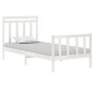 vidaXL Massivholzbett Weiß 90x190 cm vidaXL Massivholzbett Weiß 90x190 cm
