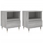 vidaXL Nachttische 2 Stk. Grau Sonoma 40x35x50 cm Holzwerkstoff vidaXL Nachttische 2 Stk. Grau Sonoma 40x35x50 cm Holzwerkstoff
