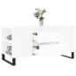 vidaXL Couchtisch Weiß 102x44,5x50 cm Holzwerkstoff vidaXL Couchtisch Weiß 102x44,5x50 cm Holzwerkstoff