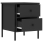 vidaXL Nachttische 2 Stk. Schwarz 40x42x50 cm Holzwerkstoff vidaXL Nachttische 2 Stk. Schwarz 40x42x50 cm Holzwerkstoff