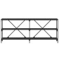 vidaXL Konsolentisch Schwarz 180x30x75 cm Holzwerkstoff und Eisen vidaXL Konsolentisch Schwarz 180x30x75 cm Holzwerkstoff und Eisen