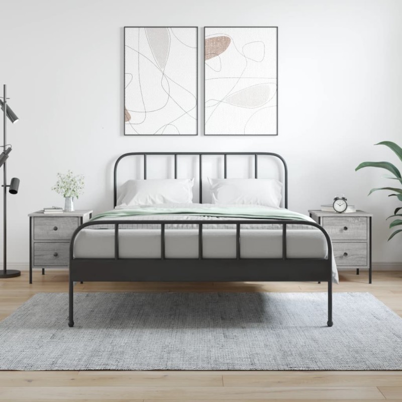 vidaXL Nachttische 2 Stk. Grau Sonoma 40x42x50 cm Holzwerkstoff vidaXL Nachttische 2 Stk. Grau Sonoma 40x42x50 cm Holzwerkstoff