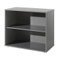 Vipack Bücherregal Pino 2 Fächer Holz Grau Vipack Bücherregal Pino 2 Fächer Holz Grau