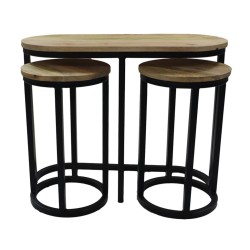 HSM Collection 3-tlg. Beistelltisch-Set