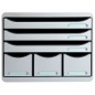 Exacompta Store-Box Schubladenbox Maxi mit 6 Laden Hellgrau Exacompta Store-Box Schubladenbox Maxi mit 6 Laden Hellgrau