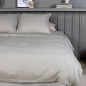 Venture Home Bettwäsche-Set Mila 220x240 cm Baumwolle Hellgrau Venture Home Bettwäsche-Set Mila 220x240 cm Baumwolle Hellgrau