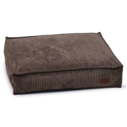 Designed by Lotte Hundekissen Gerippt 70x55x15 cm Braun