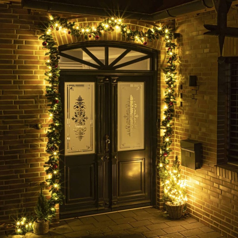 HI Weihnachtsgirlande 80 LEDs Warmweiß HI Weihnachtsgirlande 80 LEDs Warmweiß