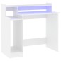 vidaXL Schreibtisch mit LEDs Weiß 97x45x90 cm Holzwerkstoff vidaXL Schreibtisch mit LEDs Weiß 97x45x90 cm Holzwerkstoff
