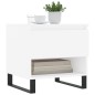vidaXL Couchtisch Weiß 50x46x50 cm Holzwerkstoff vidaXL Couchtisch Weiß 50x46x50 cm Holzwerkstoff