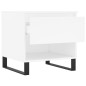 vidaXL Couchtisch Weiß 50x46x50 cm Holzwerkstoff vidaXL Couchtisch Weiß 50x46x50 cm Holzwerkstoff
