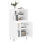 vidaXL Highboard Hochglanz-Weiß 60x36x110 cm Holzwerkstoff vidaXL Highboard Hochglanz-Weiß 60x36x110 cm Holzwerkstoff