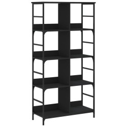 vidaXL Bücherregal Schwarz 78,5x33x153 cm Holzwerkstoff