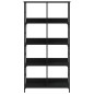 vidaXL Bücherregal Schwarz 78,5x33x153 cm Holzwerkstoff vidaXL Bücherregal Schwarz 78,5x33x153 cm Holzwerkstoff