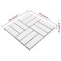 vidaXL Terrassenfliesen 20 Stk. Weiß 30x30 cm Massivholz Akazie vidaXL Terrassenfliesen 20 Stk. Weiß 30x30 cm Massivholz Akazie